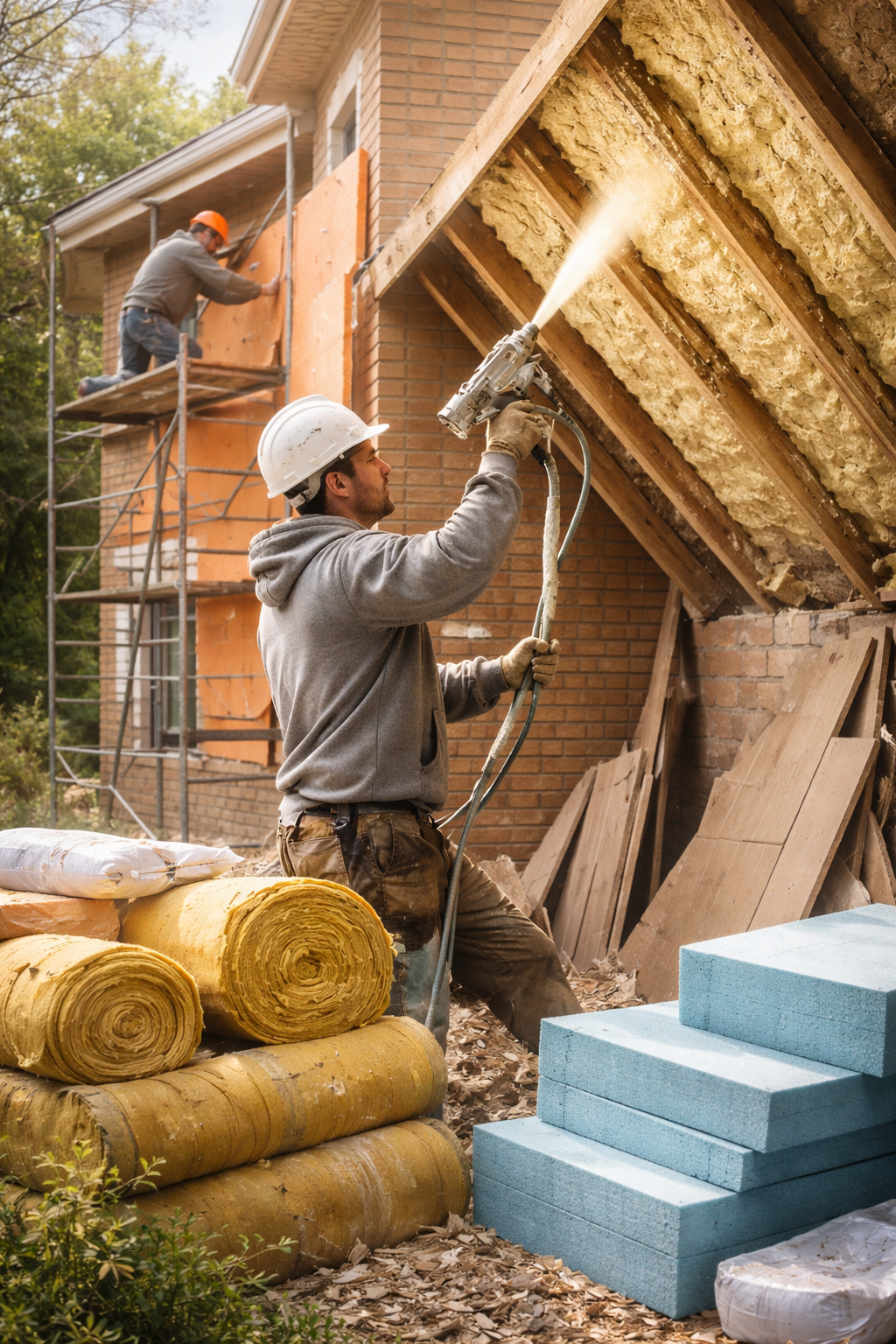 Утепление домов в Пугачеве под ключ от 4267 руб/м2 | Профессионально — ТепломастерПгч