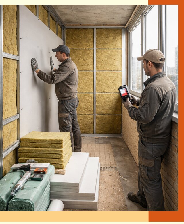 Утепление балкона в Пугачёве от 4572 руб. под ключ | ТепломастерПгч